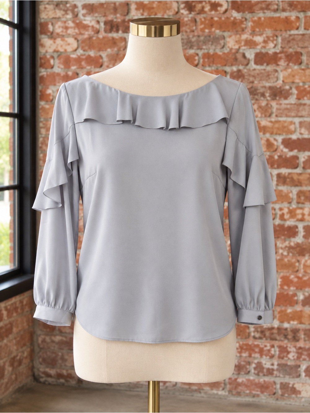 Banana Republic Ruffle Blouse Small